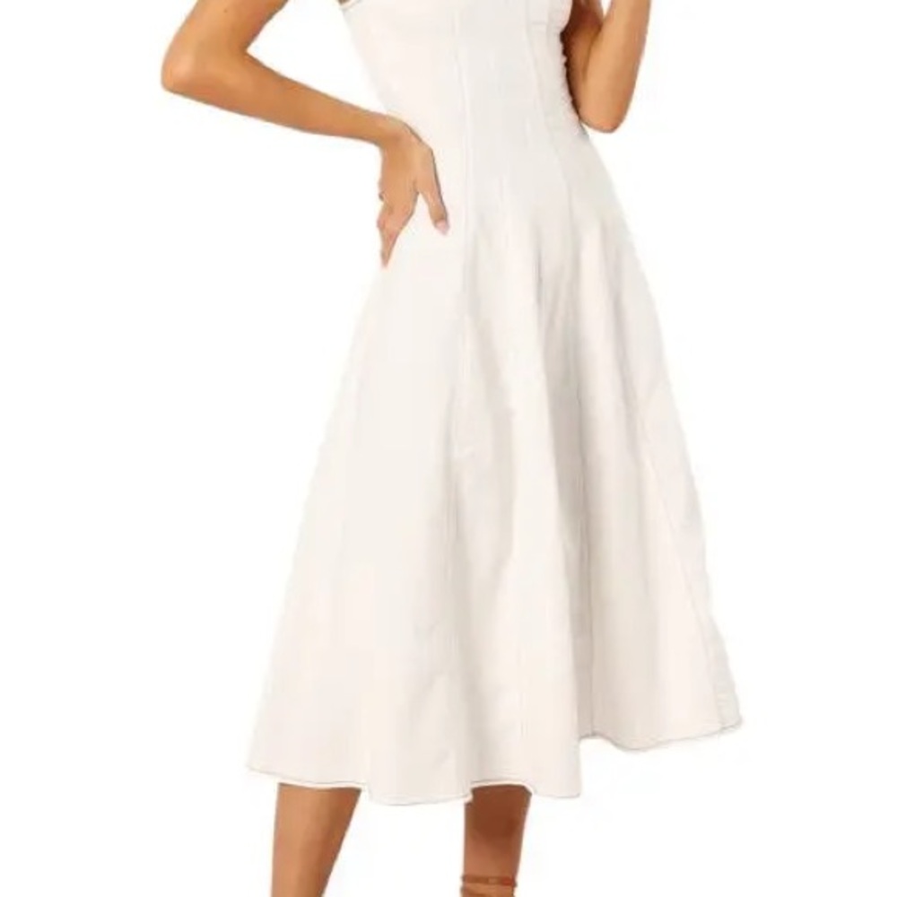 Petal & Pup Cream Midi Dress